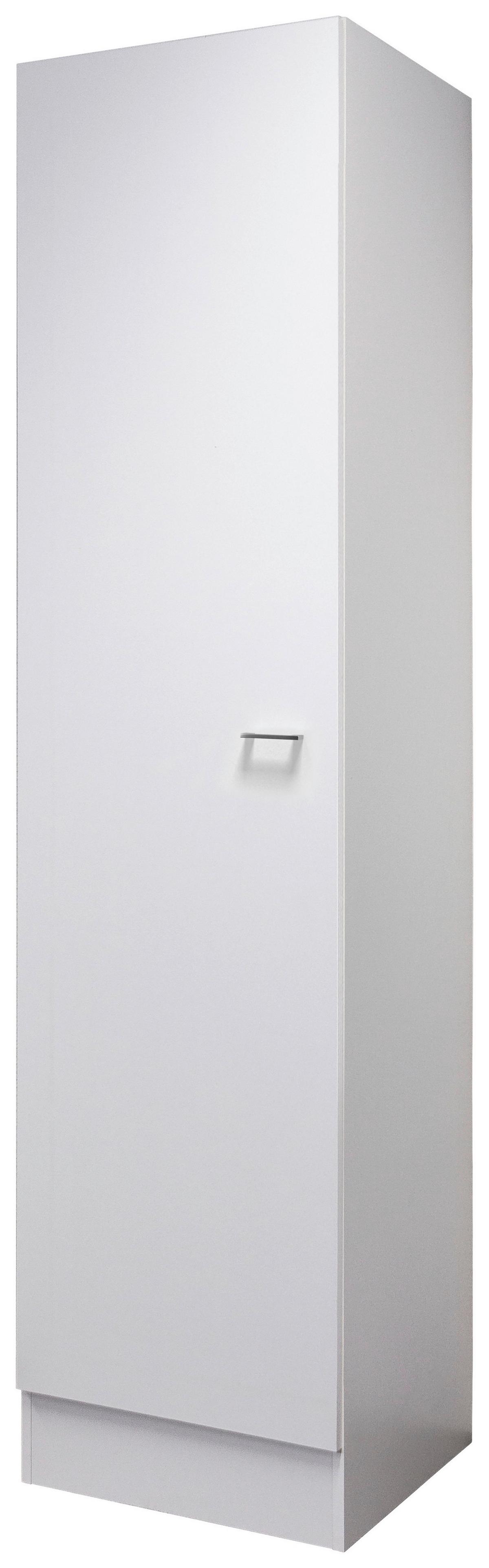 Omara Za Posodo Lucca, Bela - bela/barve aluminija, Konvencionalno, umetna masa/leseni material (50/200/57cm) - FlexWell