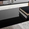 SOFFBORD INTRO - svart/ekfärgad, Modern, metall/trämaterial (100/60/45cm) - Mömax