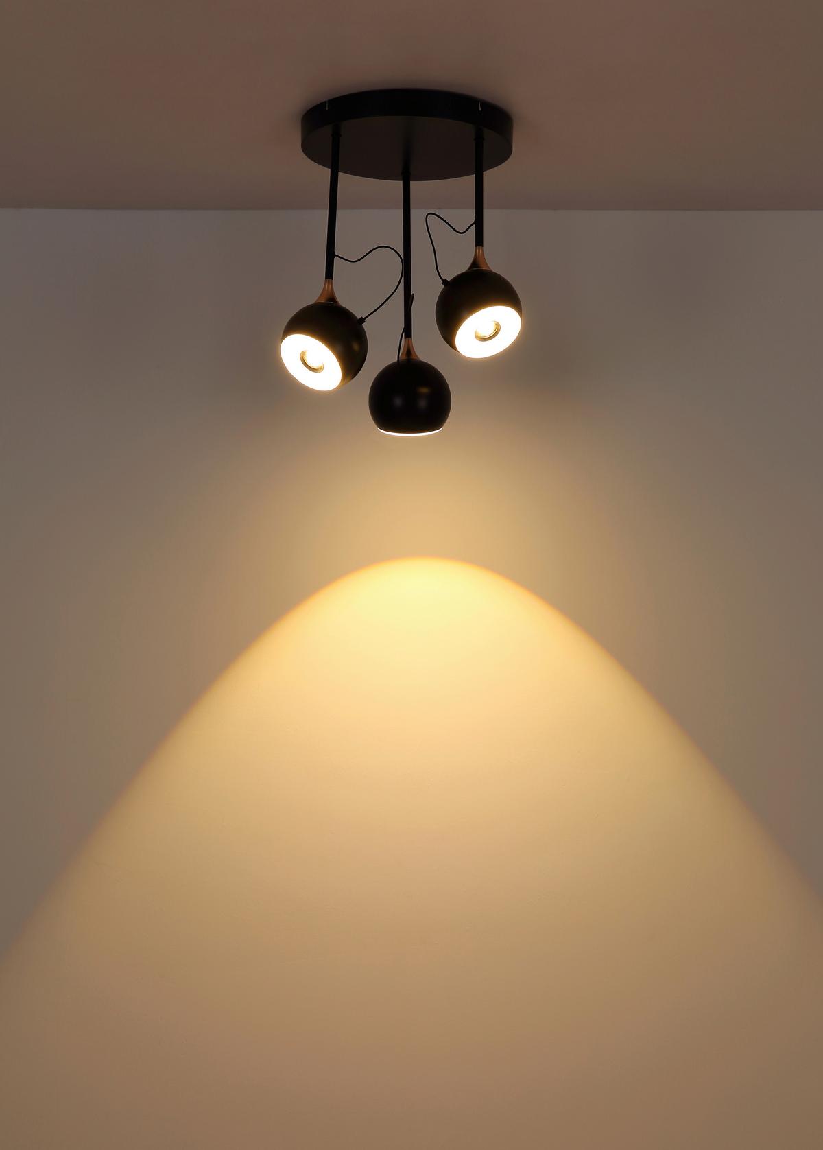 Led-deckenleuchte 15771-3d Donovan - Weiss/Goldfarben, Design, Kunststoff/Metall (32,5/42cm) - Globo