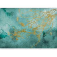 Fototapeta Gentle Breeze, 300x210cm - zelena/barve medu, Trendi, tekstil (300/210cm) - artgeist