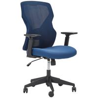 KRZESŁO OBROTOWE NICK -EXKLUSIV- - niebieski/czarny, Design, tworzywo sztuczne/metal (65/66/101-109cm) - Novel