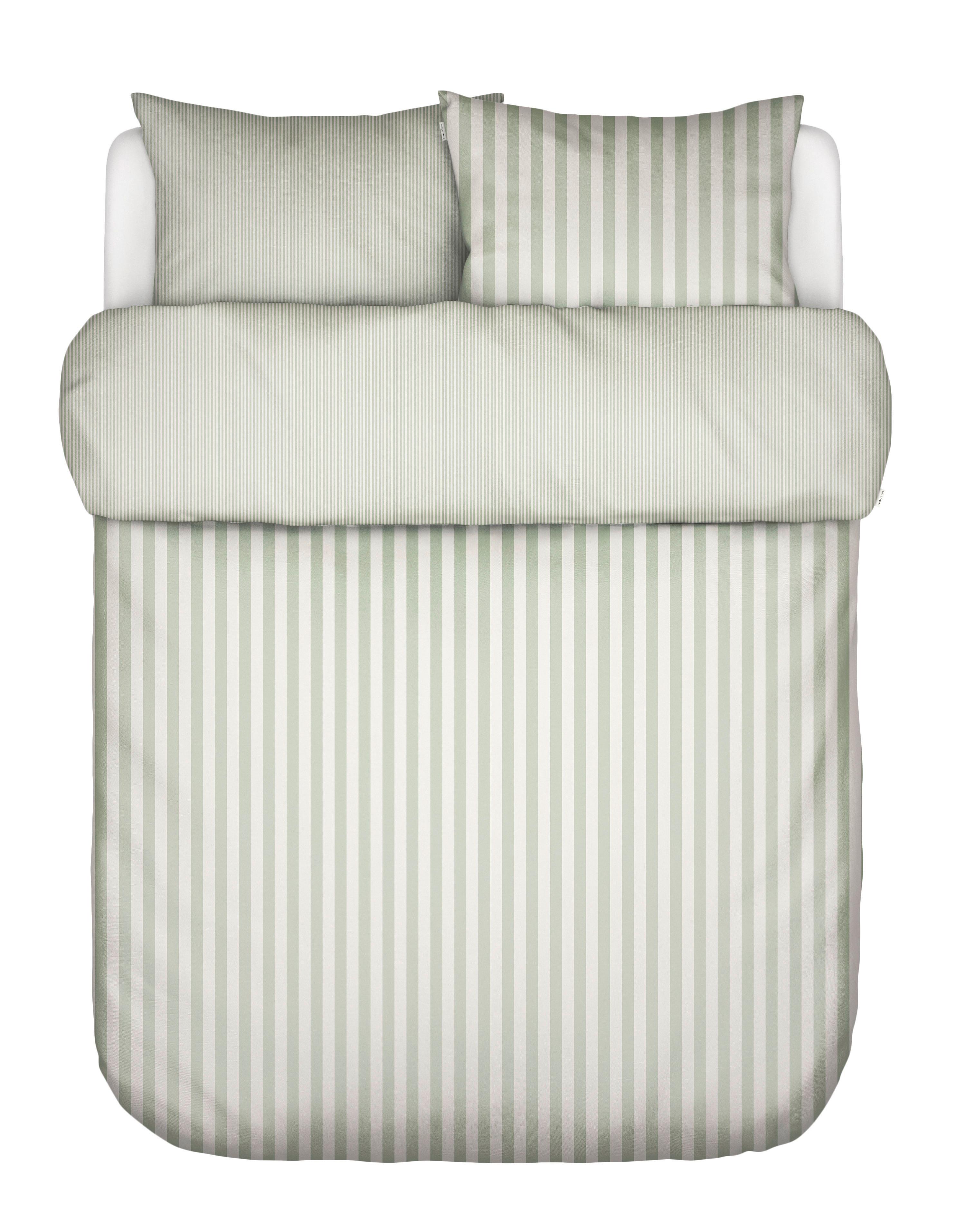 POŚCIEL CLASSIC STRIPE - jasnozielony, Basics, tkanina (135/200cm) - Marc O'Polo