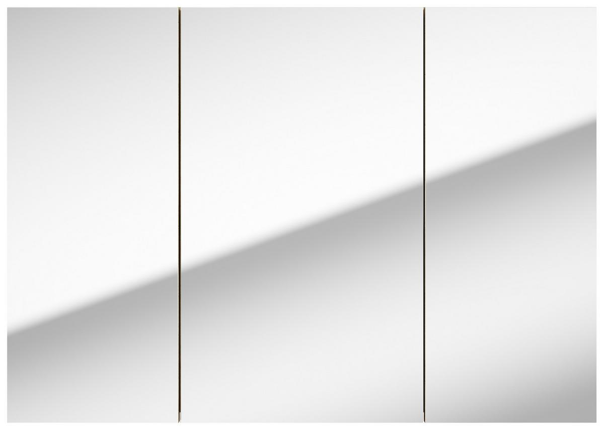 SZAFKA Z LUSTREM LOCCA SPS 85 CM - kolor dębowy/kolor olchowy, Konventionell, materiał drewnopochodny/szkło (85/60/15cm) - MID.YOU