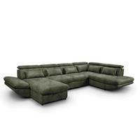 Sarokkanapé U-alakú Park C724636 - ezüstszínű, Modern, textil (385/80/94/233cm)