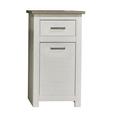 Midischrank Lotte - Alufarben/Pinienfarben, MODERN, Holzwerkstoff/Metall (53/97/37cm)