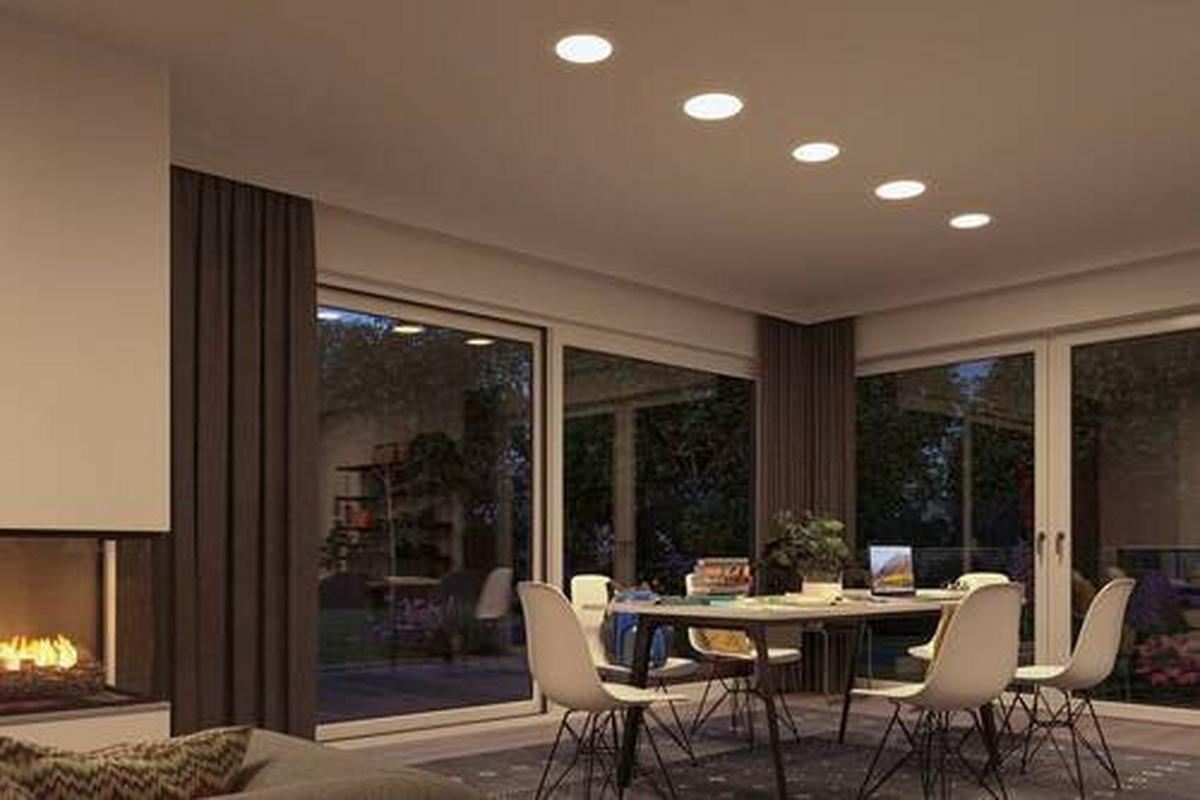 LED-Paneel Veluna VariFit in Weiß max. 15 Watt - Weiß, Basics, Kunststoff (18,5cm) - Paulmann