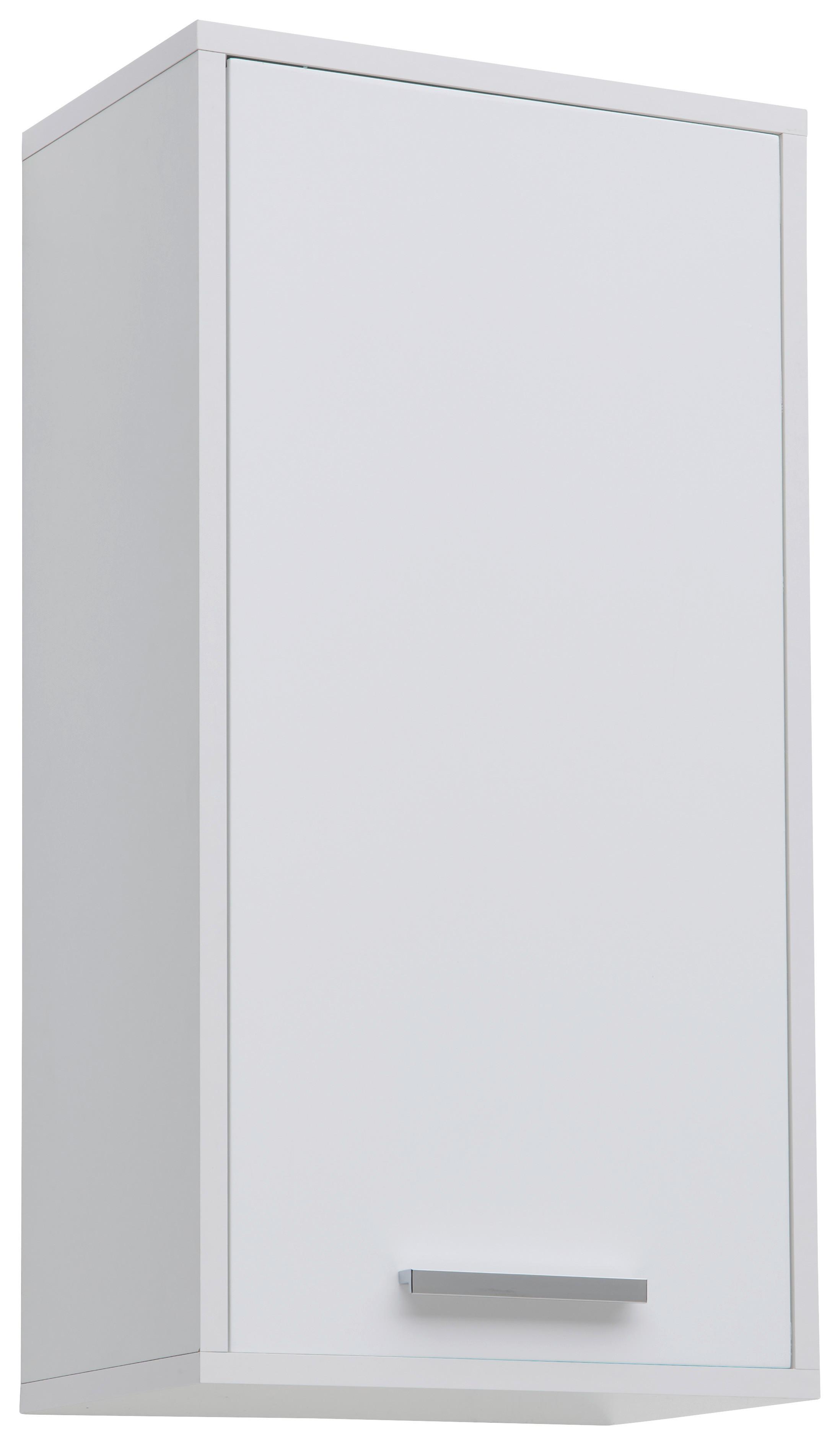 Viseći Element Milano - bijela/boje kroma, Moderno, drvni materijal/metal (38/72/23cm) - Mömax