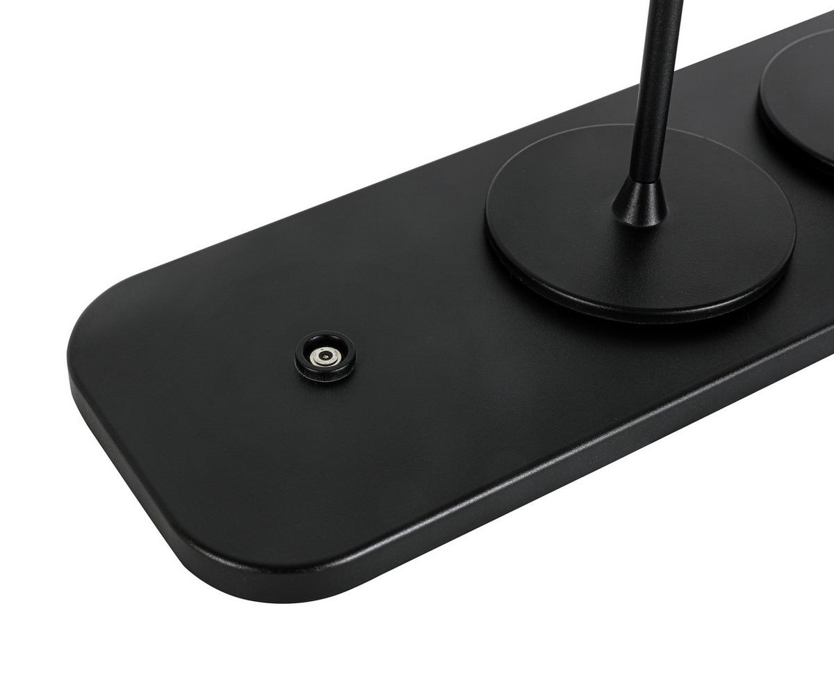 Akku-Tischleuchte Thremo Schwarz, 3er Set - Schwarz/Weiß, MODERN, Kunststoff/Metall (11/30/21,1cm) - Mömax