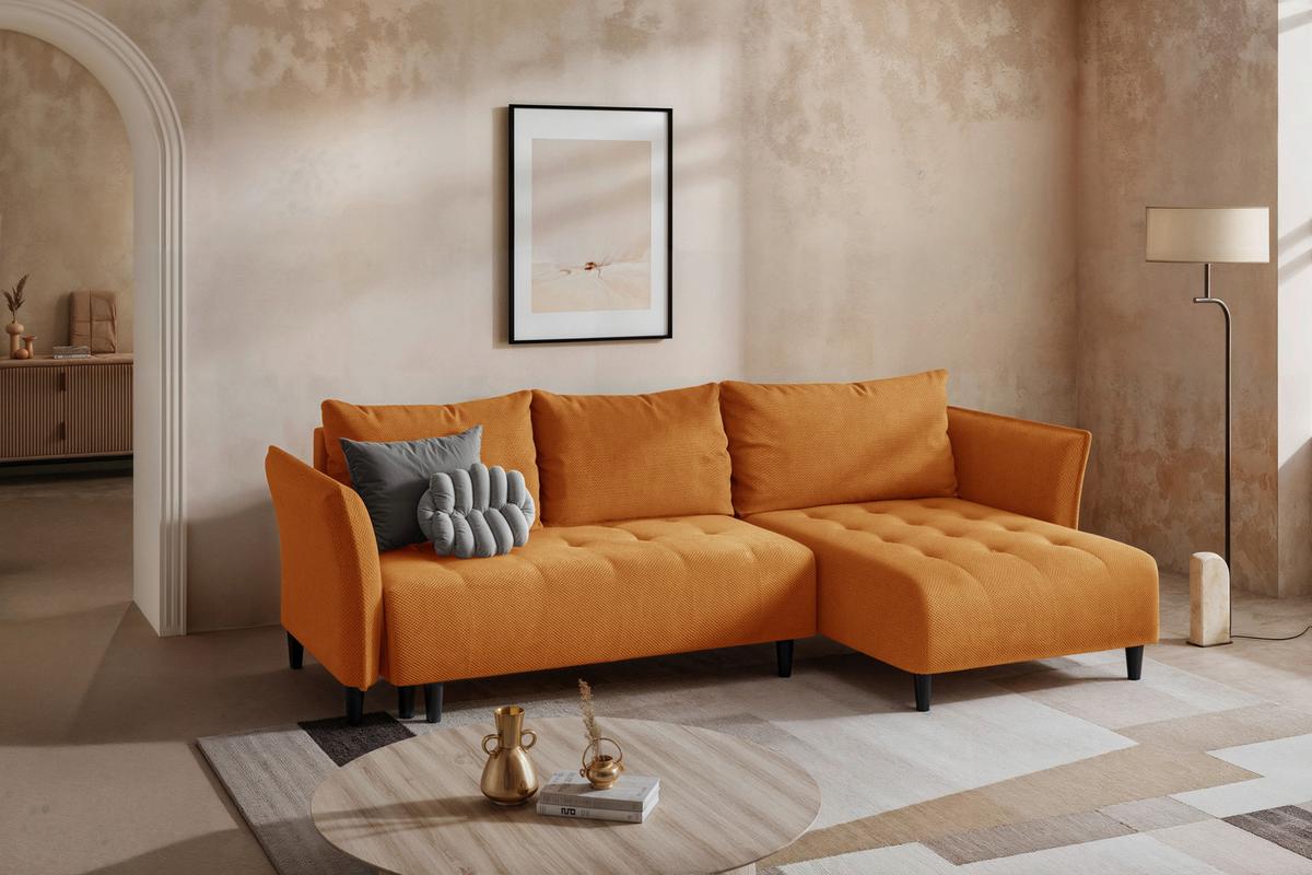 Coltar MONTE CARLO - galben muștar, Trend, textil (290/160cm) - Modern Living