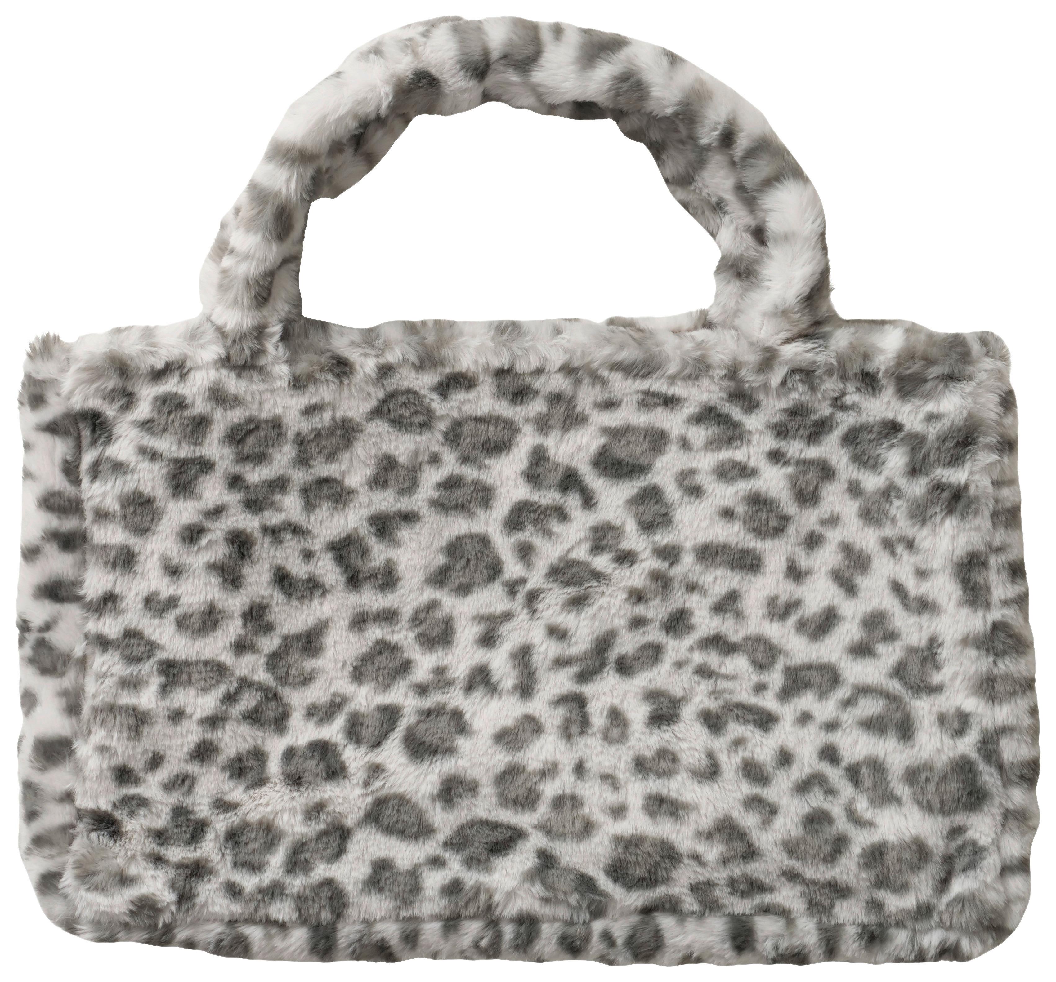 Aufbewahrungstasche Leony Schwarz/Hellgrau ca. 45x30cm - Hellgrau/Schwarz, Textil (45/30/10cm) - Mömax