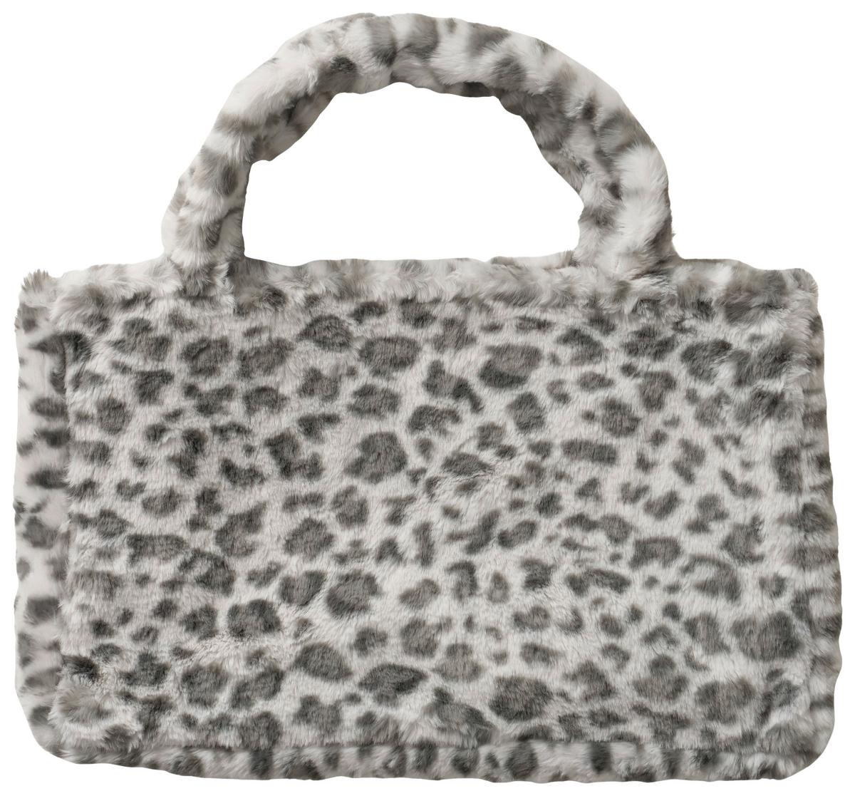 Aufbewahrungstasche Leony Schwarz/Hellgrau ca. 45x30cm - Hellgrau/Schwarz, Textil (45/30/10cm) - Mömax