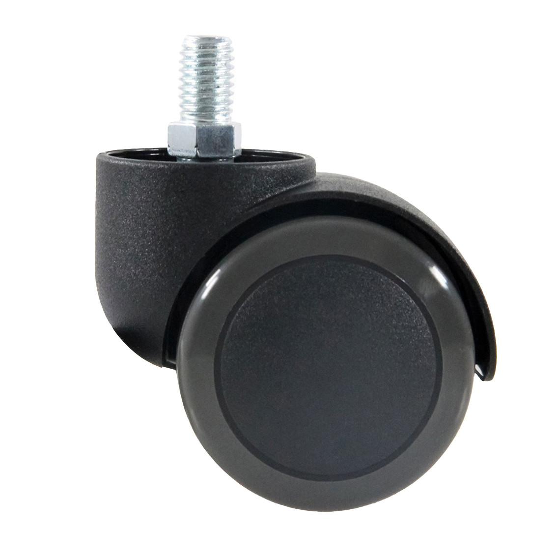 Set Kolesc Za Vrtljivi Stol Rolo, 5-Delni - črna, Basics, kovina/umetna masa (5/6,3/5cm) - MID.YOU