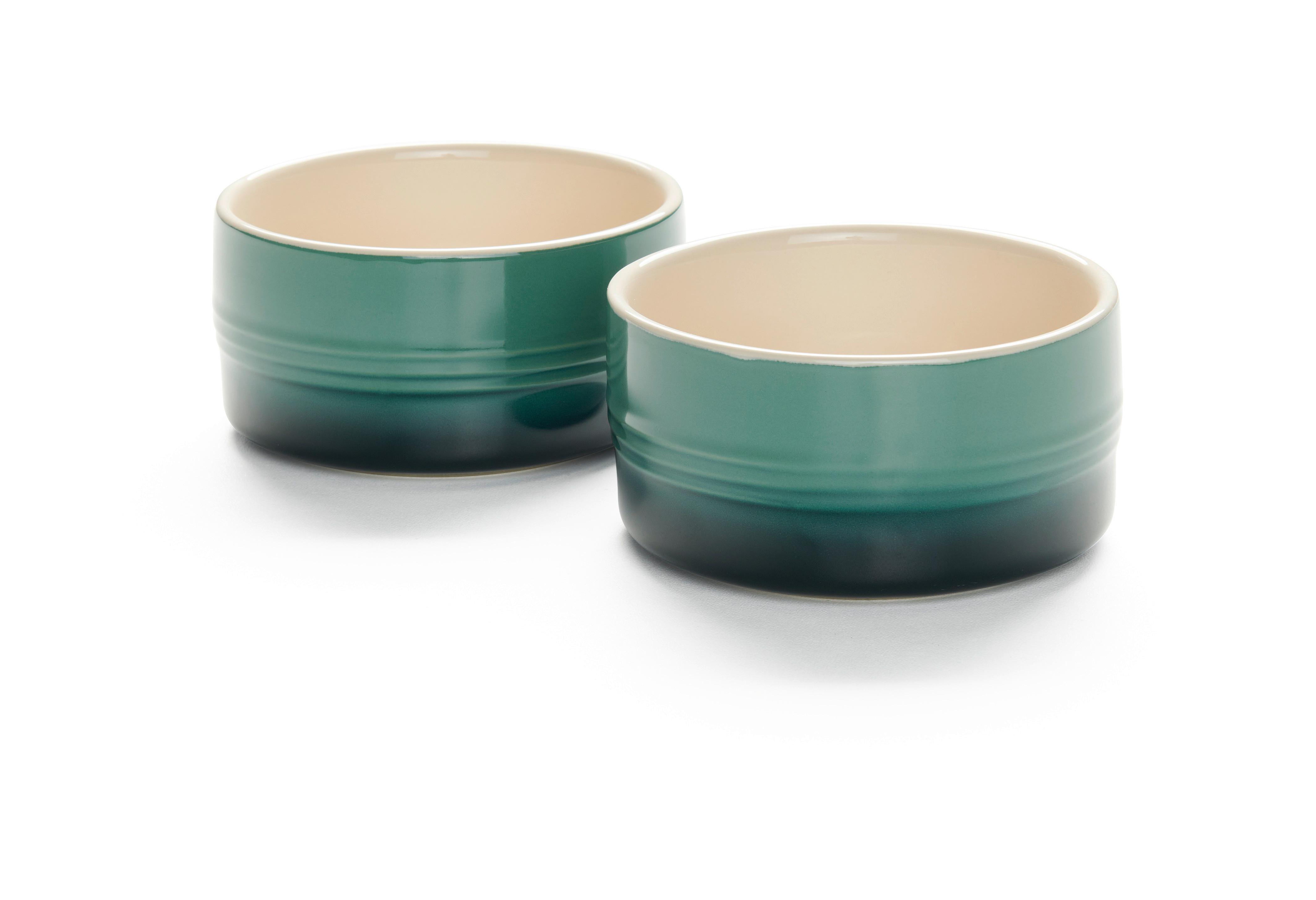 Auflaufformenset Elisa S Grün, 2-teilig - Grün, Konventionell, Keramik - Modern Living