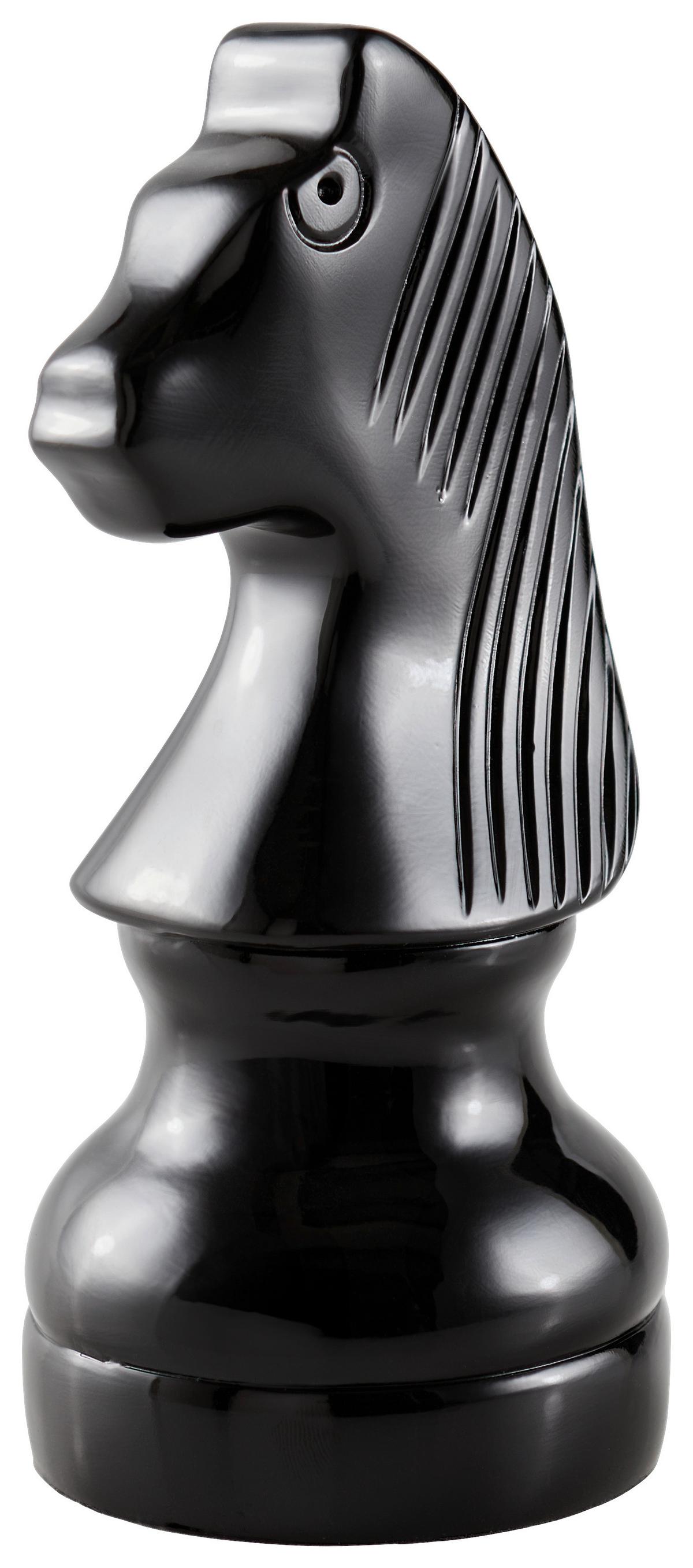 FIGURA SZACHOWA NY9779200 - czarny wysoki połysk, Lifestyle, tworzywo sztuczne (10,5/22cm) - Ambia Home