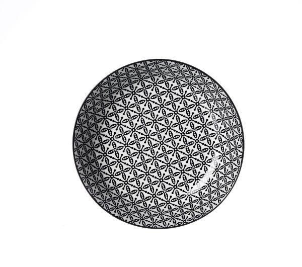 TALERZ DO ZUPY 61901 - czarny/biały, Basics, ceramika (20,5cm) - Ritzenhoff Breker