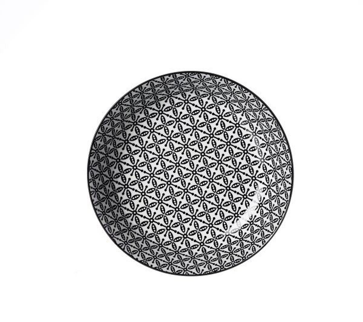 TALERZ DO ZUPY 61901 - czarny/biały, Basics, ceramika (20,5cm) - Ritzenhoff Breker
