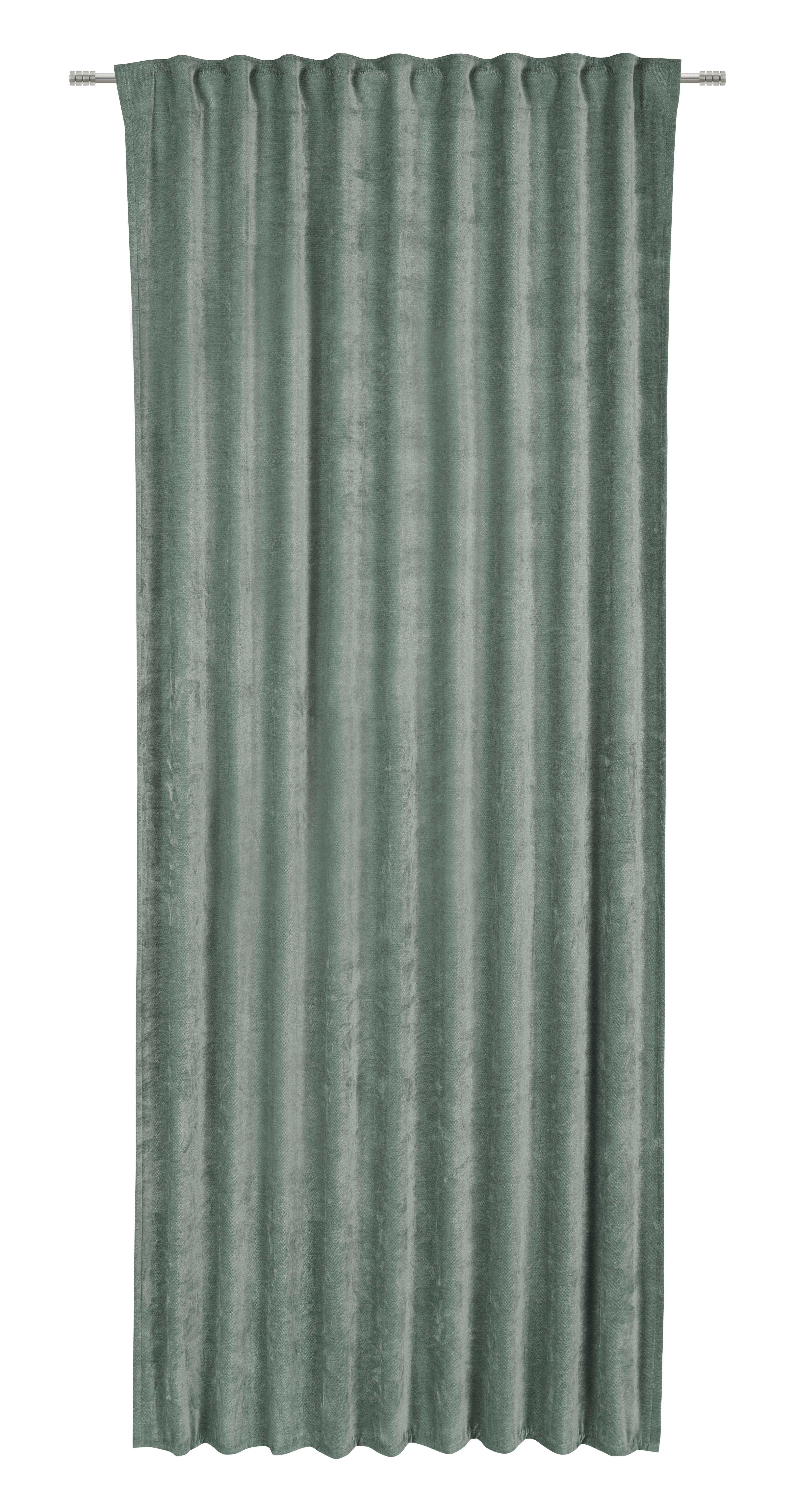 Fertigvorhang Casper Grün ca. 140x245cm - Grün, Konventionell, Textil (140/245cm) - Mömax