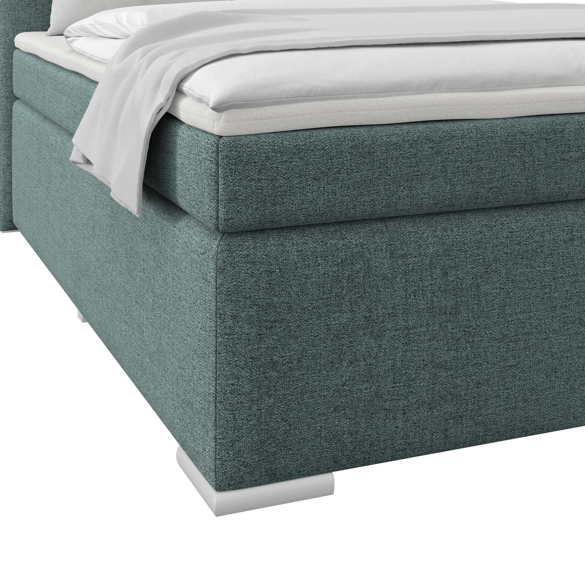 PAT BOXSPRING MIRA 1 - albastru, Basics, textil (120/200cm)