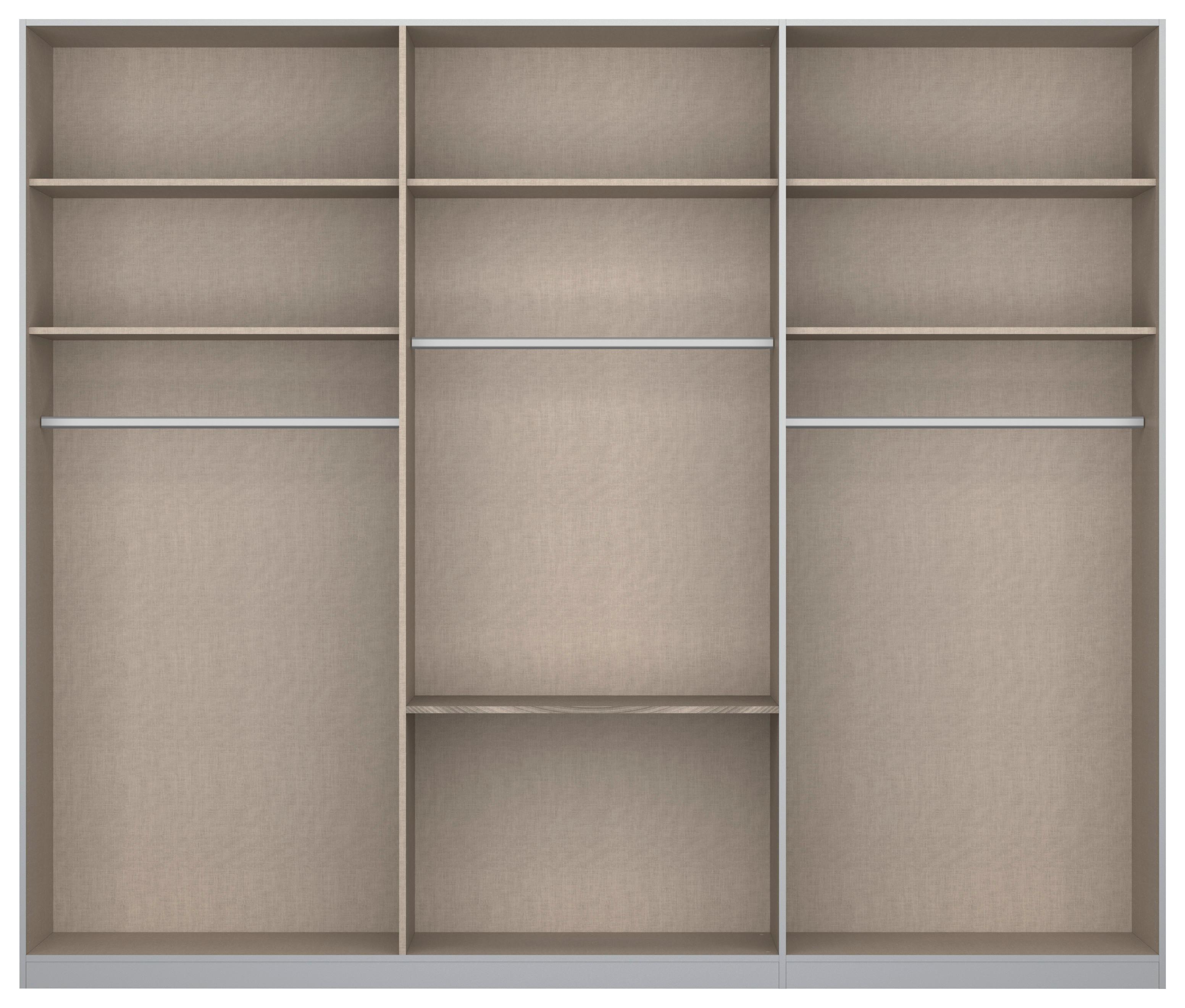 Ormar S Klasičnim Vratima Alabama - srebrne boje/hrast Artisan, Moderno, drvni materijal (271/229/54cm) - Modern Living