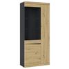 Vitrina Turino - boje hrasta/hrast Artisan, Trend, staklo/drvni materijal (86/196,5/39,9cm) - Modern Living