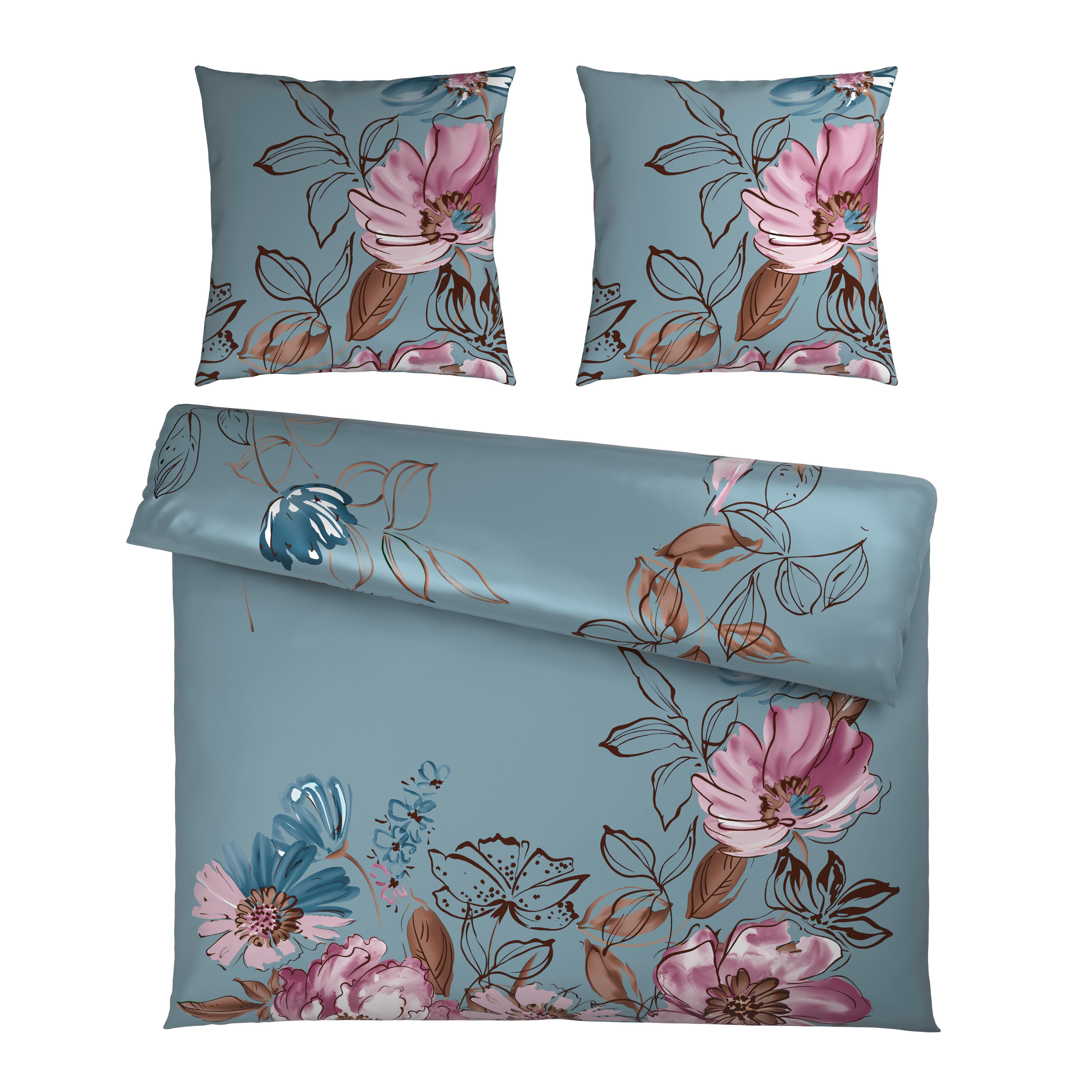 Bettwäsche Toulon XXL Blau ca. 200x200cm - Blau, MODERN, Textil (200/200cm) - Mömax