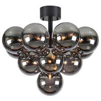 Deckenleuchte Merlot Plafond Schwarz max. 18 Watt - Schwarz, Basics, Glas/Metall (56/56/45cm) - Markslöjd