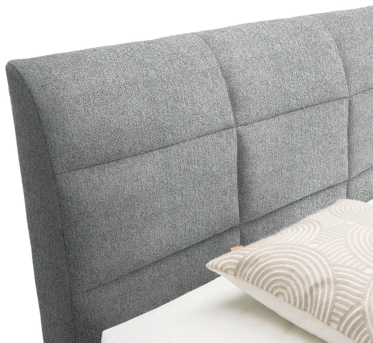 Boxspringbett Runner in Fango ca. 100x200cm - Fango/Schwarz, Kunststoff/Textil (100/200cm) - Mömax