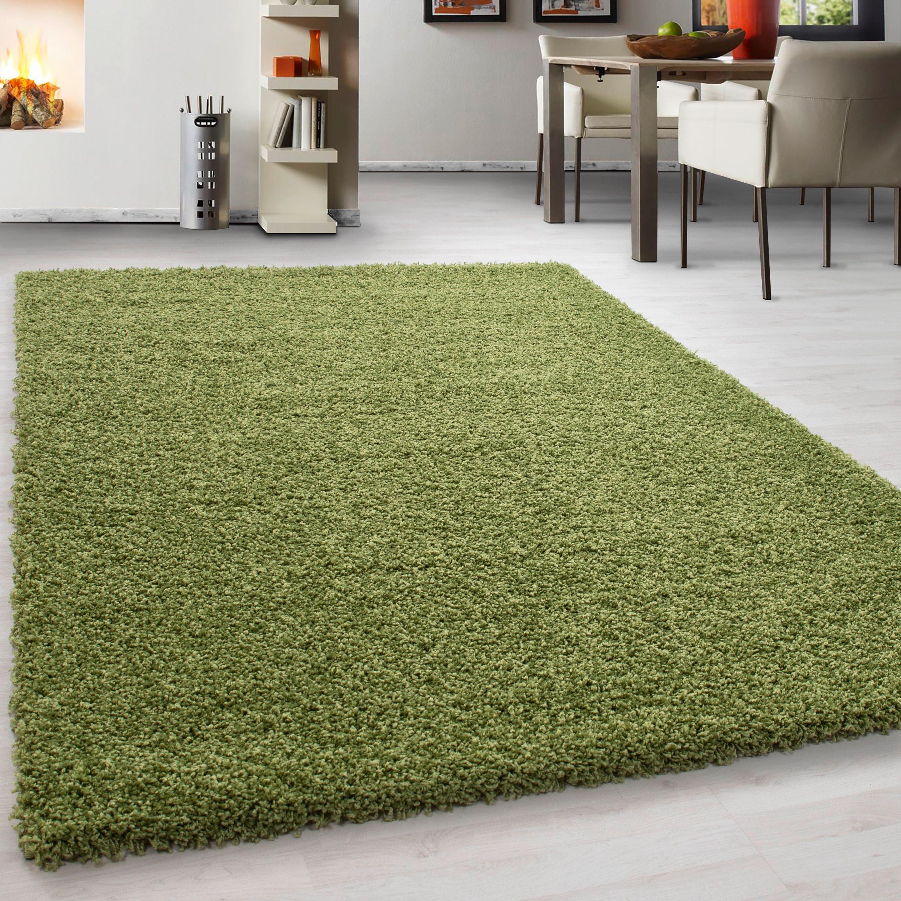 Hochflorteppich Life Green Grün ca. 120x170cm - Grün, KONVENTIONELL, Textil (120/170cm) - Novel