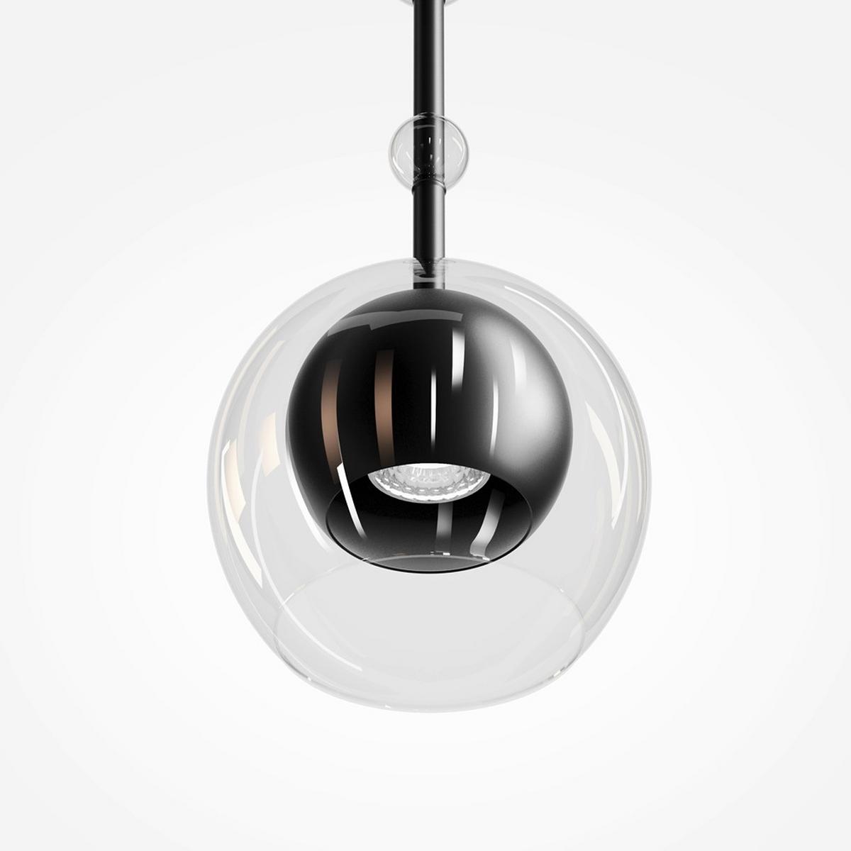 PENDELLEUCHTE ROS - Schwarz, Modern, Metall (16/74cm) - MAYTONI