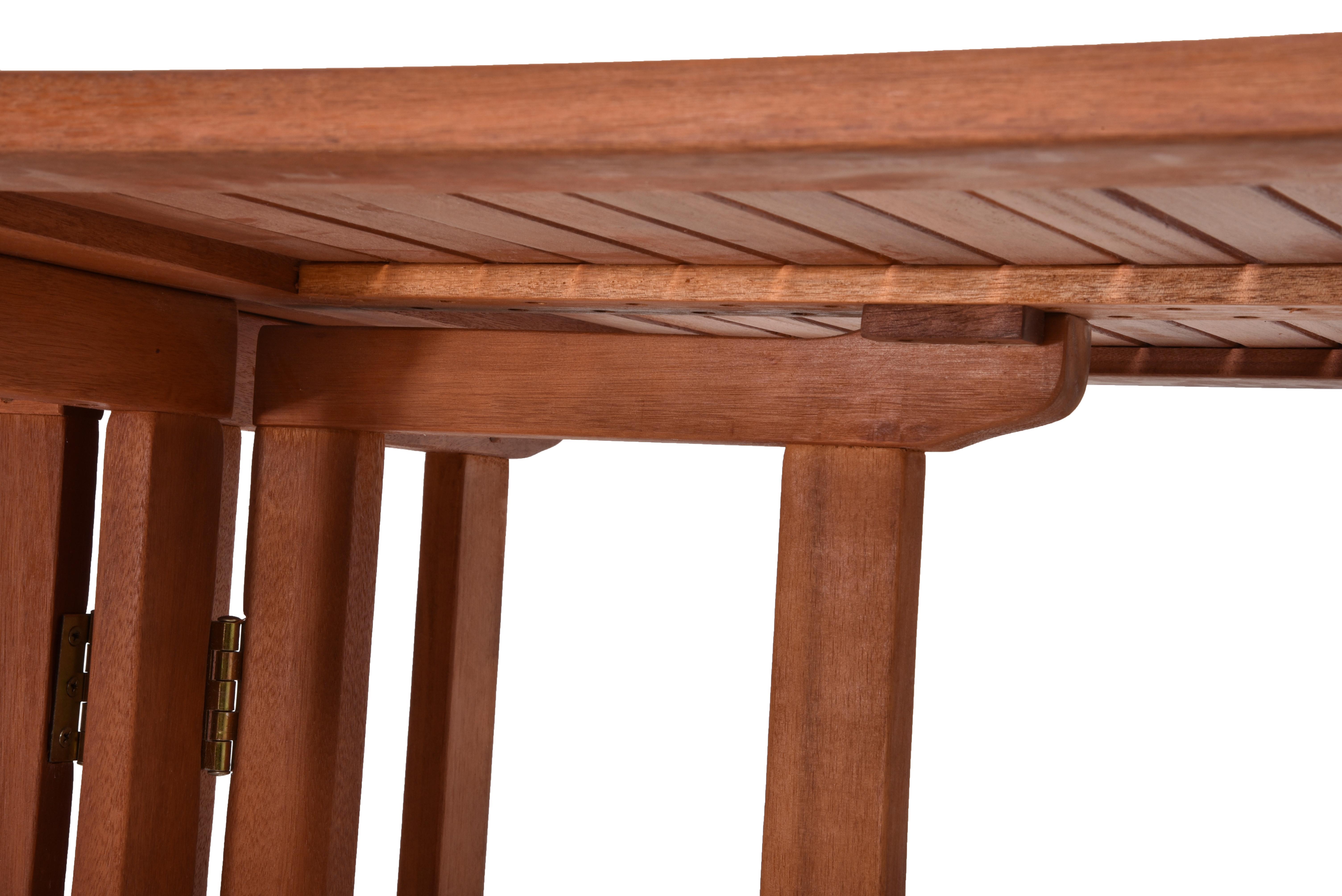 Balkontisch Baltimore klappbar Eukalyptusholz L: ca. 120 cm - Eukalyptusholzfarben, Basics, Holz (120/70/73cm) - Gardenson
