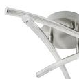 LED-Deckenleuchte Hongkong, max. 15 Watt - Nickelfarben, KONVENTIONELL, Metall (32/11,8cm) - Modern Living LED-Deckenleuchte Hongkong, max. 15 Watt - Nickelfarben, KONVENTIONELL, Metall (32/11,8cm) - Modern Living