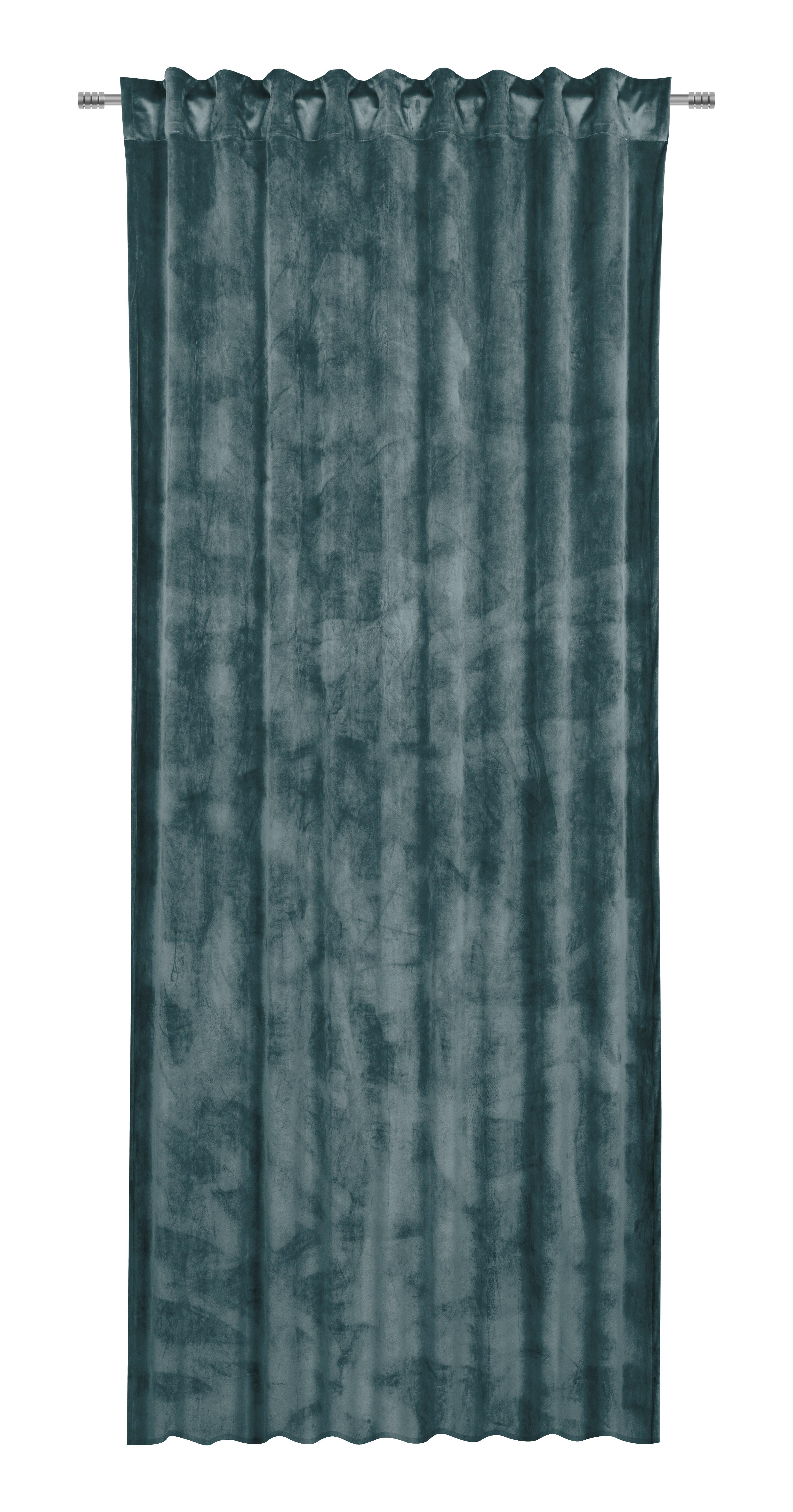 Fertigvorhang Viola in Smaragdgrün ca. 140x245cm - Smaragdgrün, KONVENTIONELL, Textil (140/245cm) - Premium Living