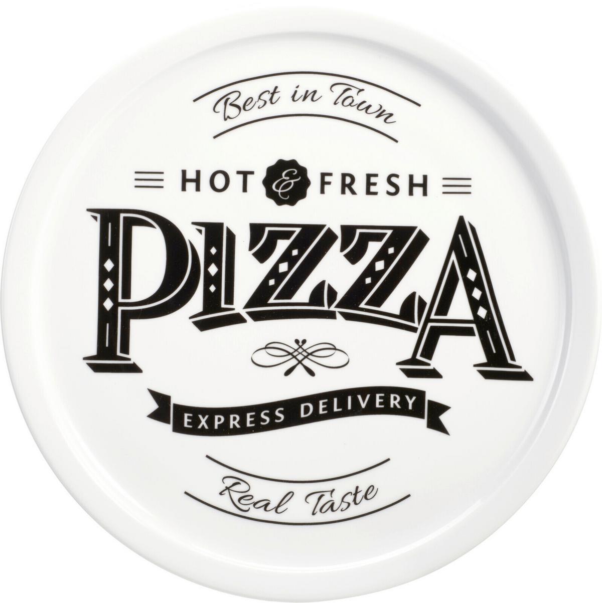 Pizzatányér Pizza - fehér, kerámia (30/2,2cm)