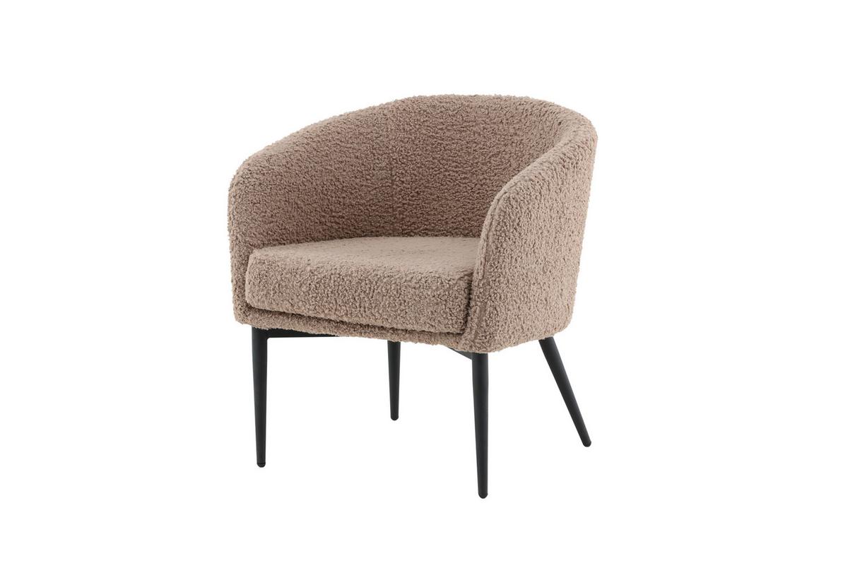 SESSEL FLUFFY - Design, Textil/Metall (83/70/64cm) - Livetastic