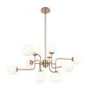 KRONLEUCHTER ERICH - Weiss/Goldfarben, Modern, Glas/Metall (50/110/42,7cm) - MAYTONI