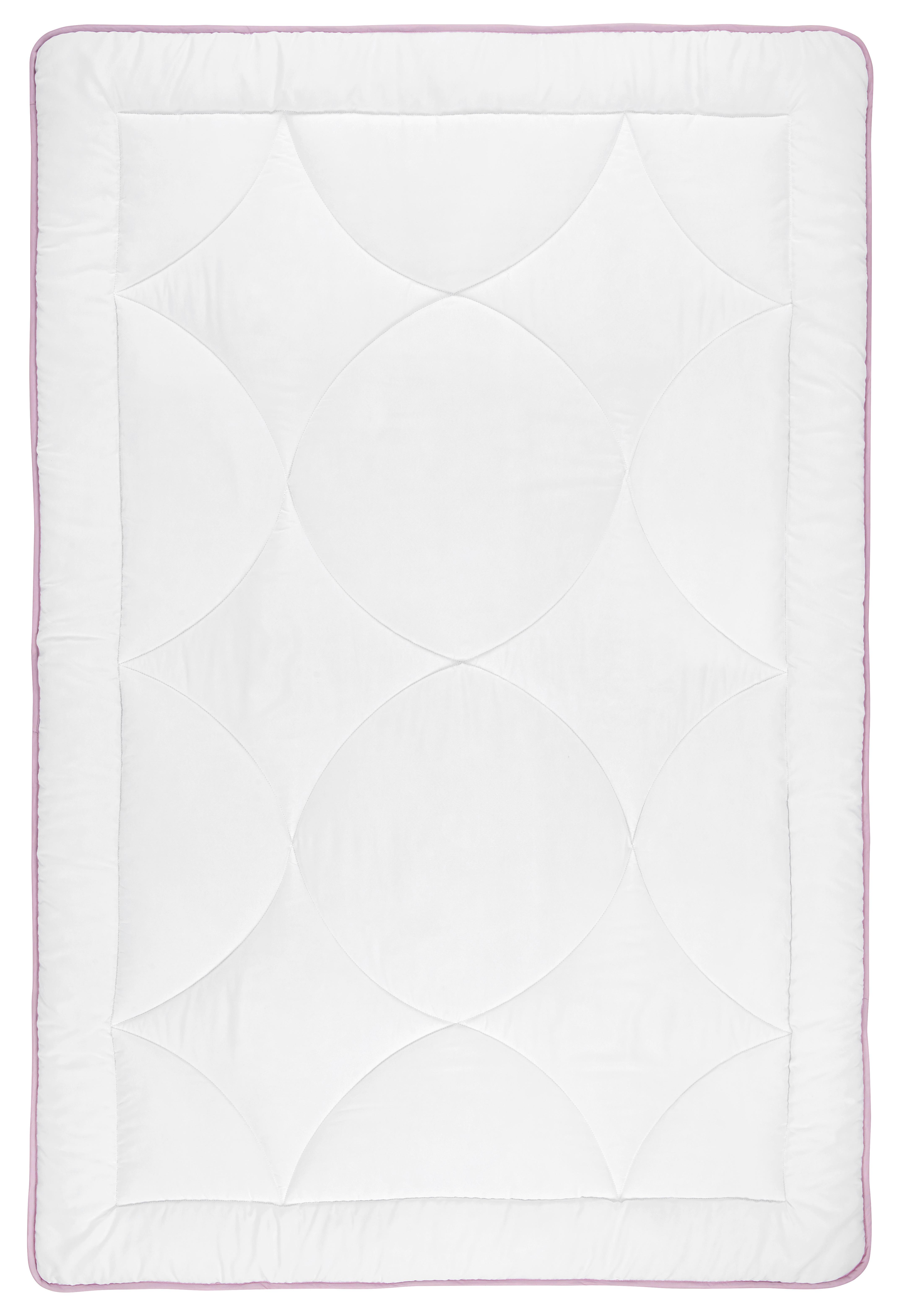 Prošiveni Poplun 135-140/200cm Lavandel - bijela, tekstil (135/140/200cm) - Nadana