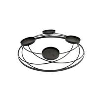 WIENIEC ADWENTOWY 37MTT17 - czarny, Basics, metal (35/9cm) - X-Mas