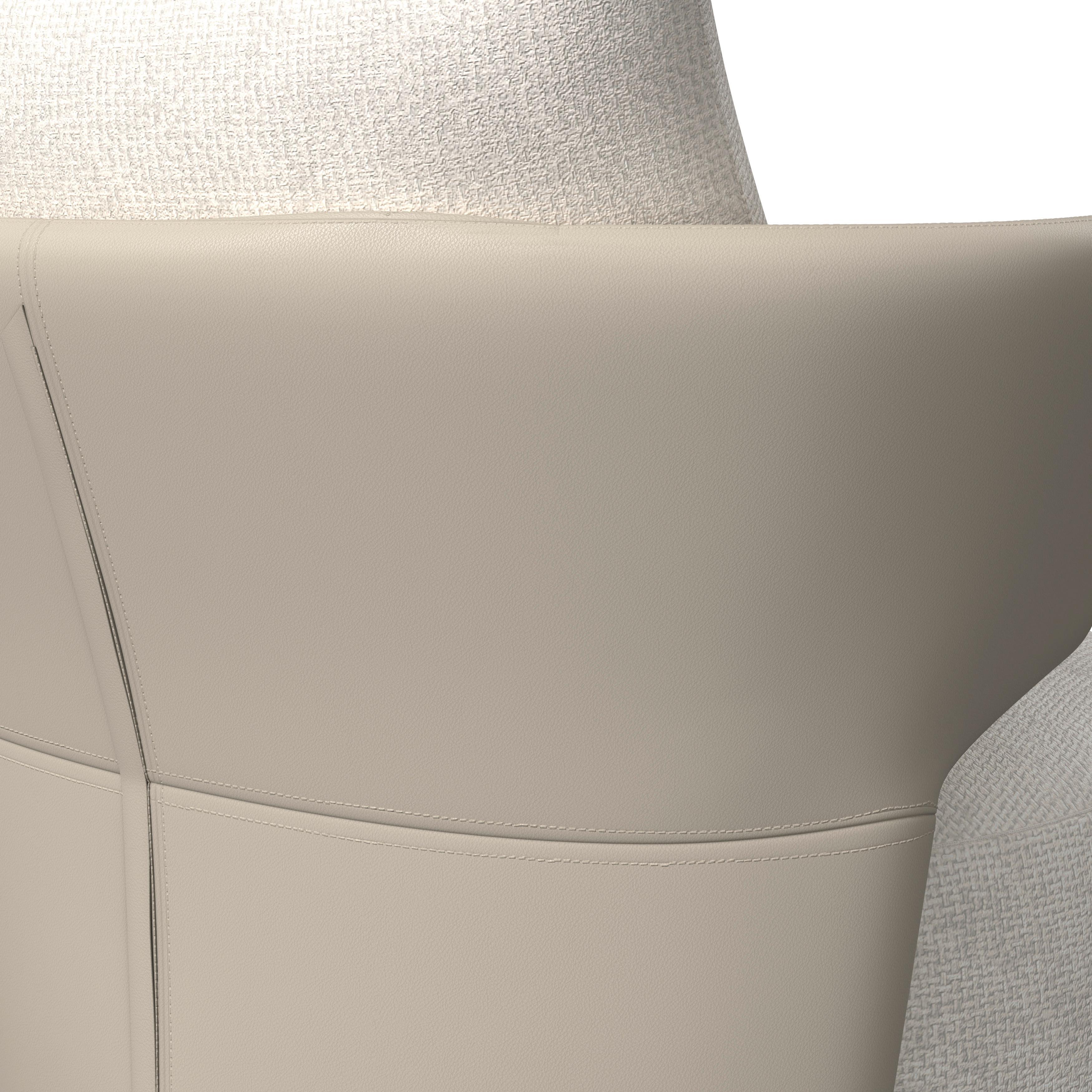 RELAXFÅTÖLJ NORA - beige/svart, Modern, metall/trä (80/80/80cm) - Bessagi Home