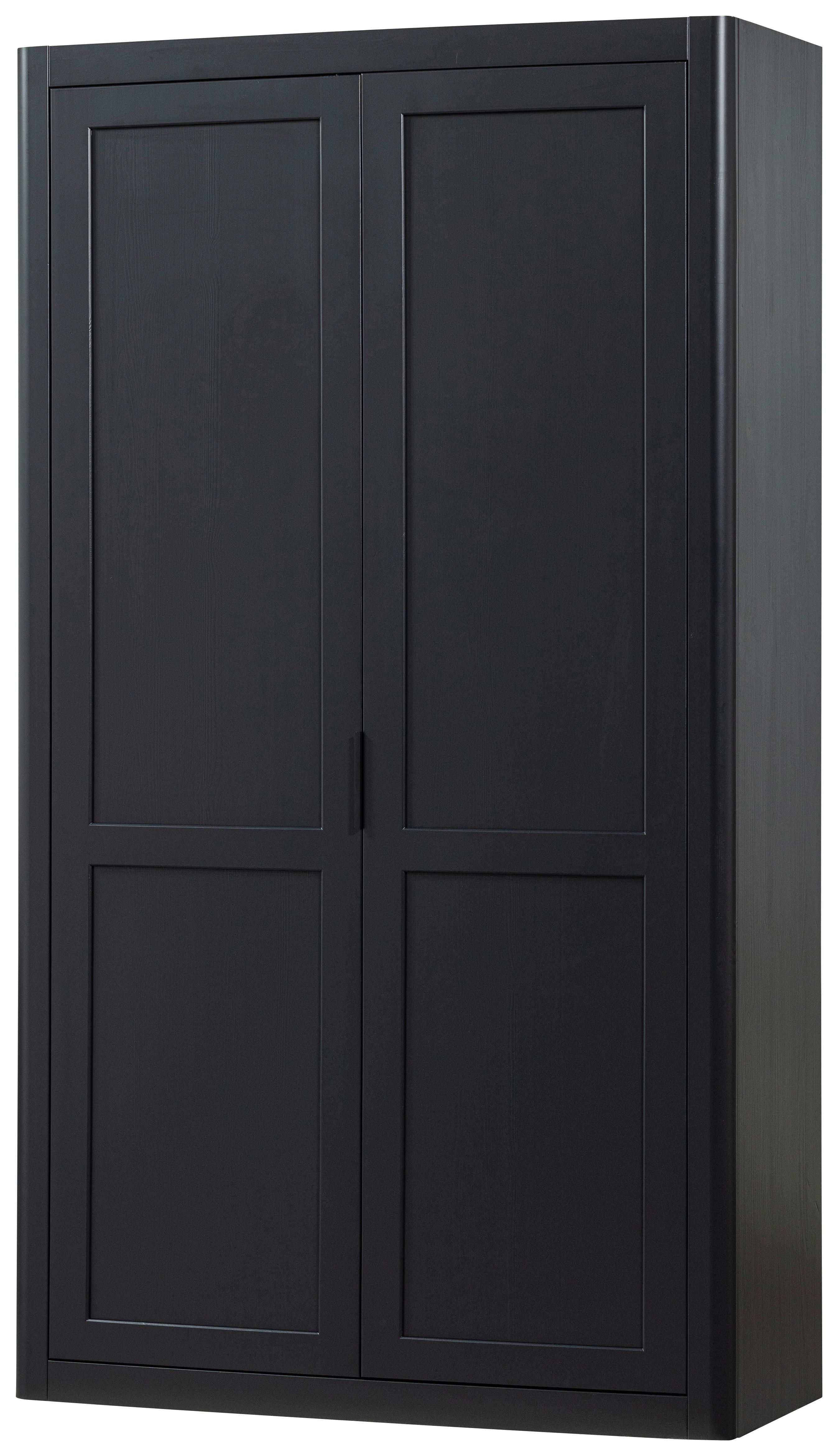 Mehrzweckschrank Gunnar Schwarz B: 120 cm - Schwarz, Design, Holz (120/217/48cm) - Livetastic