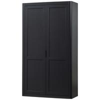 Mehrzweckschrank Gunnar Schwarz B: 120 cm - Schwarz, Design, Holz (120/217/48cm) - Livetastic