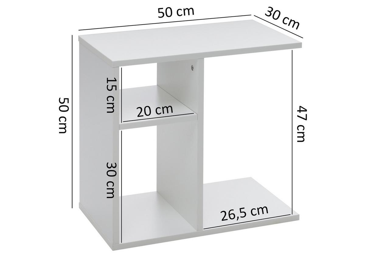 Mizica Milo - bela, Design, leseni material (30/50/50cm) - MID.YOU