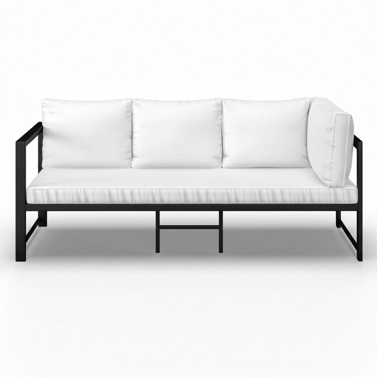 Vrtna Garnitura Pergolina - bijela/crna, Moderno, metal/tekstil (194/245cm) - Bessagi Garden