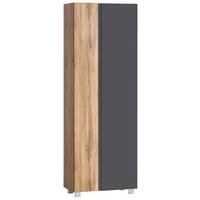 Hochschrank Varese ca. 65x180 cm Grau/Eiche - Eiche Wotan/Grau, MODERN, Holzwerkstoff (65/180/35cm) - Held