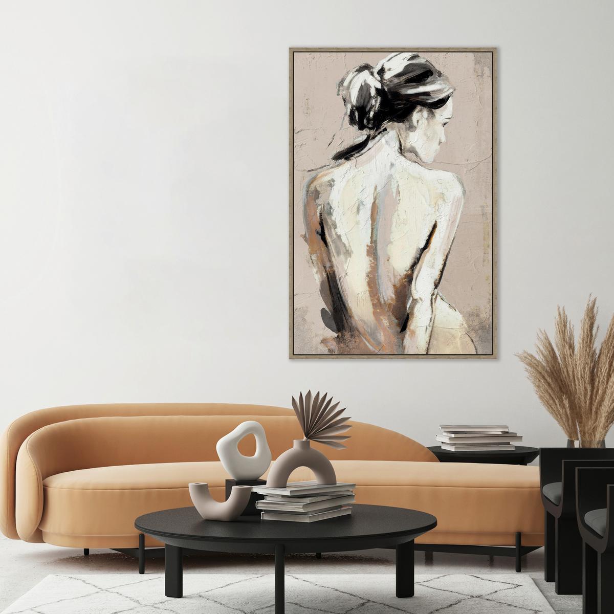 Slika Na Platnu Denise - črna/barva oreha, Moderno, umetna masa/tekstil (60/90cm) - Mömax