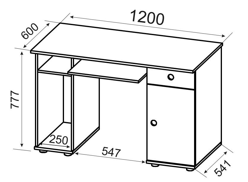 Mladinska Pisalna Miza Wiki, Hrast, Bela - bela/barve aluminija, Konvencionalno, umetna masa/leseni material (120/60/78cm) - MID.YOU