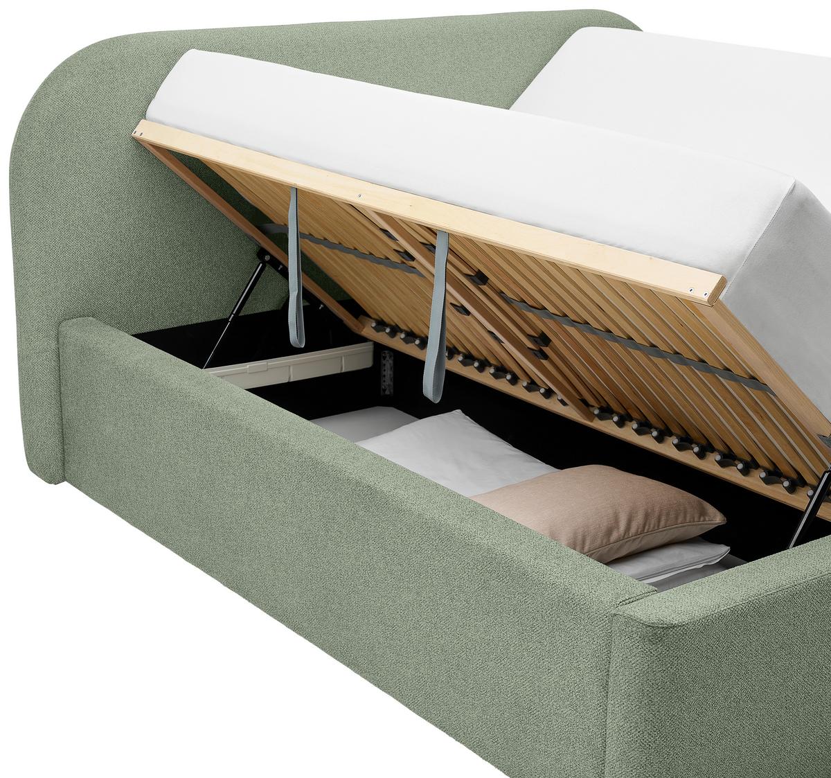 PAT TAPITAT BILBAO STORAGE - verde deschis, Design, lemn/textil (160/200cm) - Modern Living