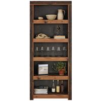 Regal in Braun/Dunkelgrau - Dunkelbraun, KONVENTIONELL, Holzwerkstoff/Kunststoff (91/217/36,3cm) - Mömax