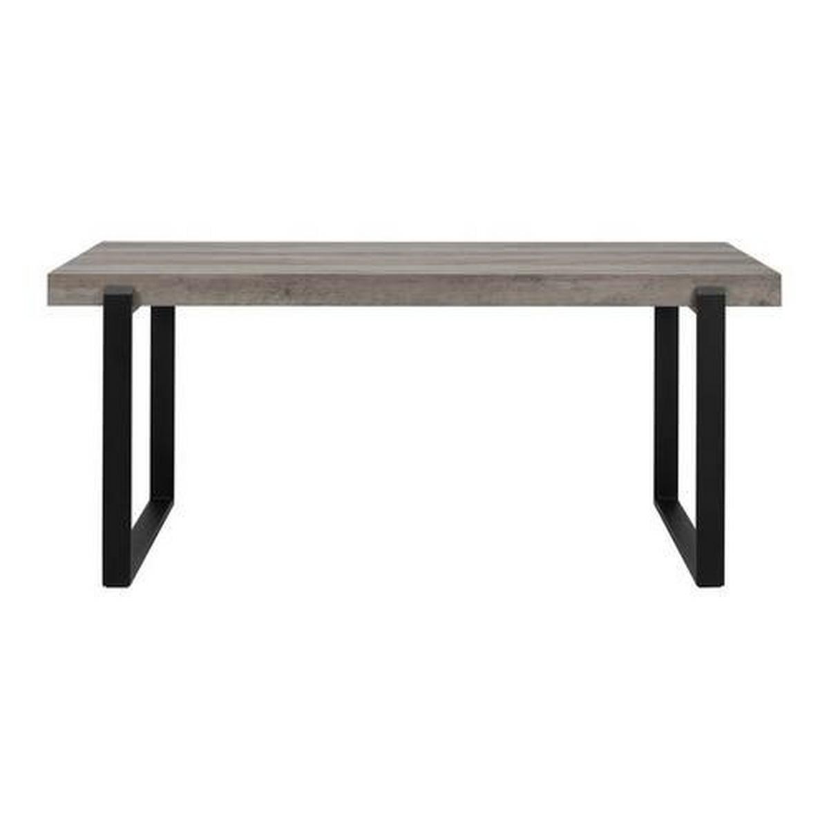 STÓŁ DO JADALNI MILA - kolor dębowy/czarny, Modern, metal (180/90/76cm) - Bessagi Home
