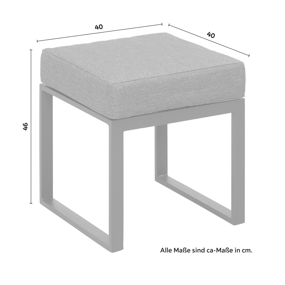 Kerti Garnitúra Mexiko - fekete/antracit, Modern, Üveg/textil (245/66/172cm) - Mömax