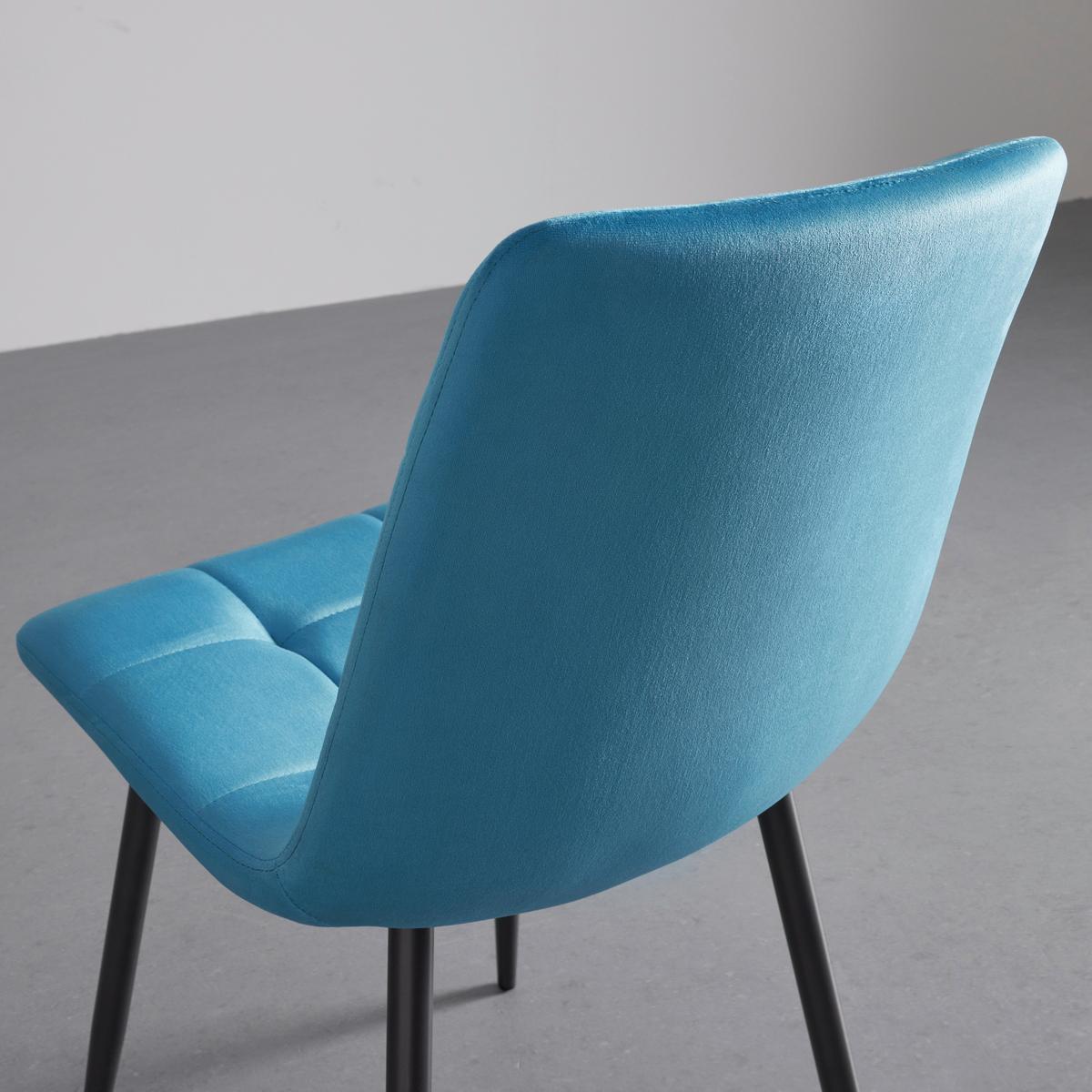 KRZESŁO RIA - petrol/czarny, Modern, metal/drewno (43,5/87/54cm) - Bessagi Home